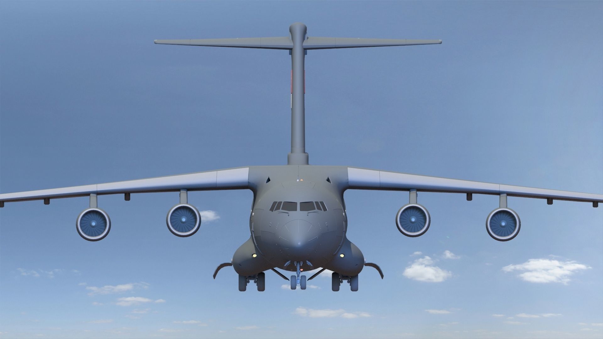 Xian Y-20 Transport Aircraft   3D model_8