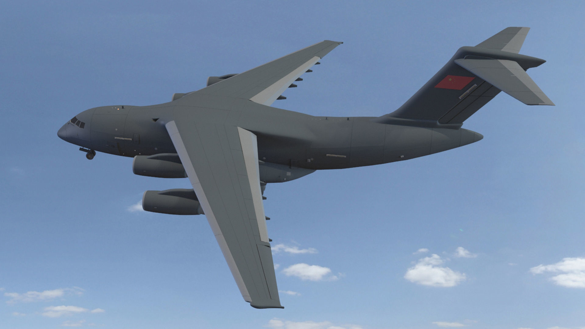 Xian Y-20 Transport Aircraft   3D model_1