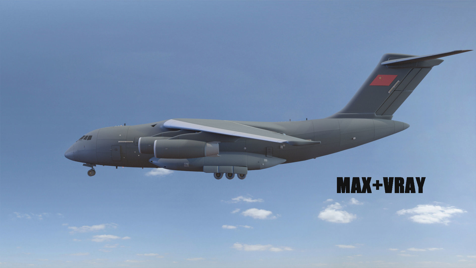 Xian Y-20 Transport Aircraft   3D model_2