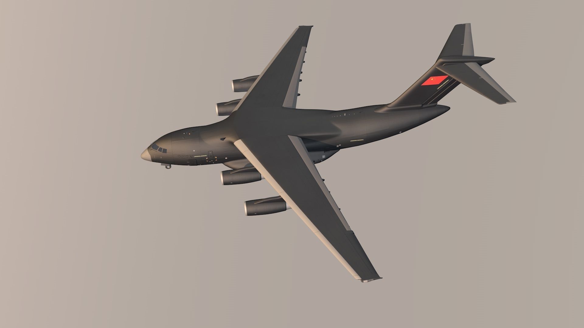 Xian Y-20 Transport Aircraft   3D model_11