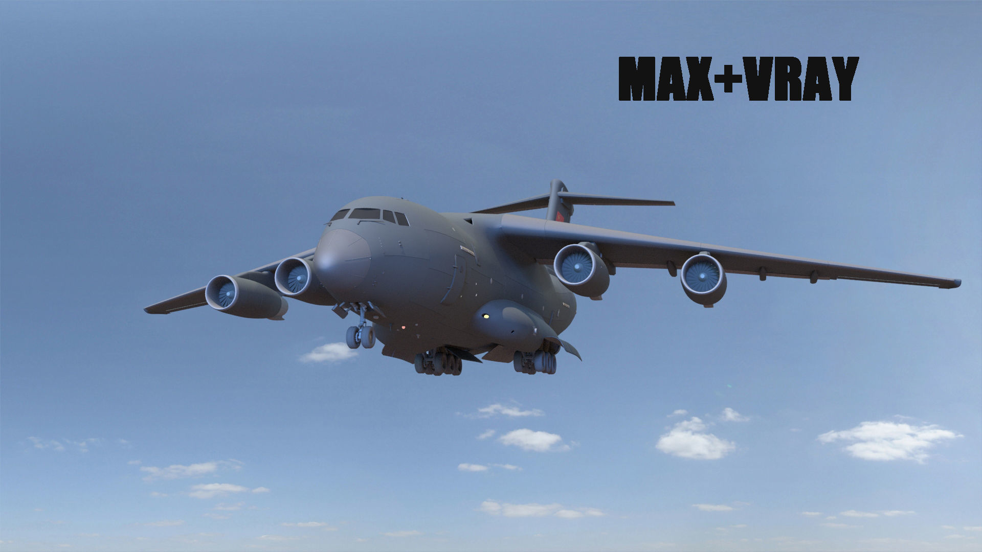Xian Y-20 Transport Aircraft   3D model_3