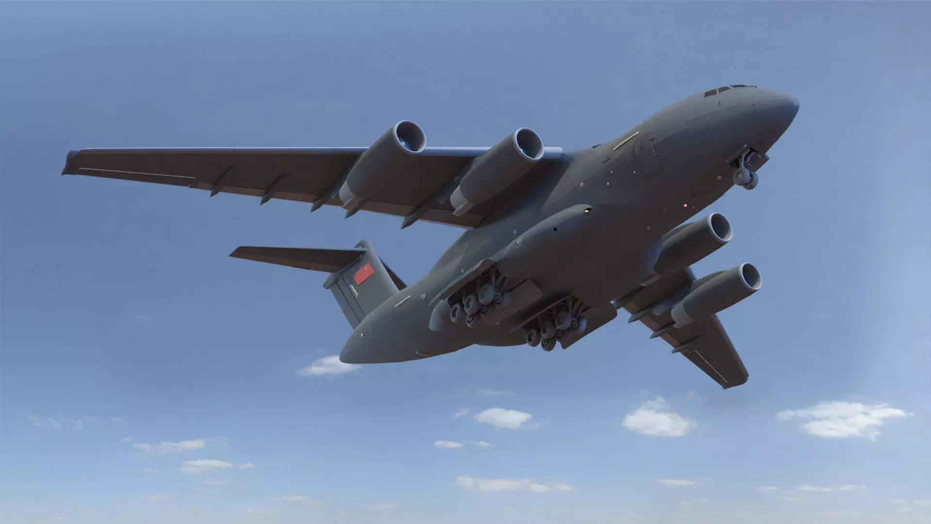 Xian Y-20 Transport Aircraft   3D model_0