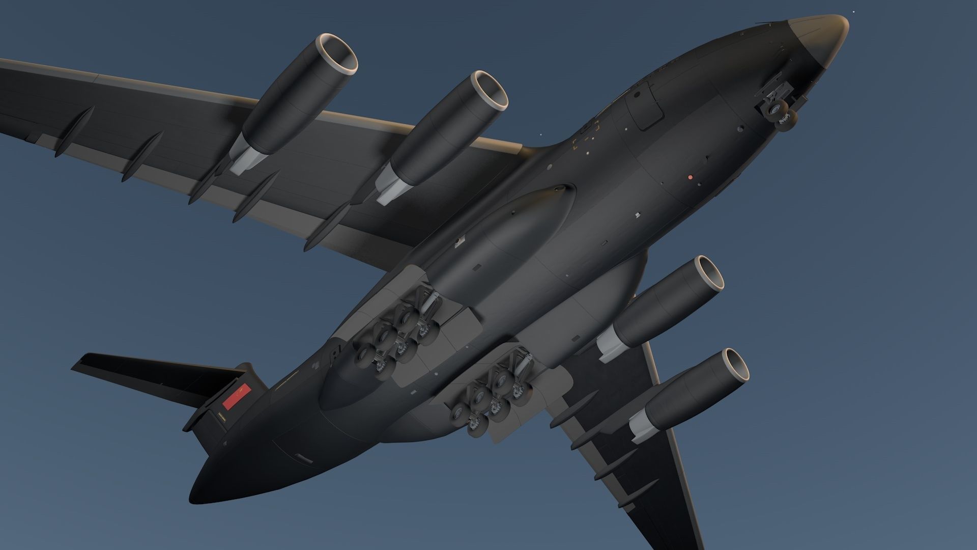 Xian Y-20 Transport Aircraft   3D model_13