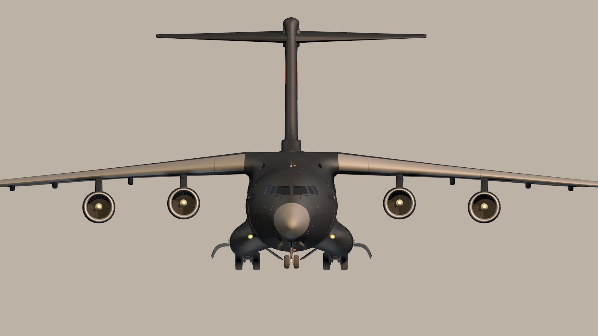 Xian Y-20 Transport Aircraft   3D model_12