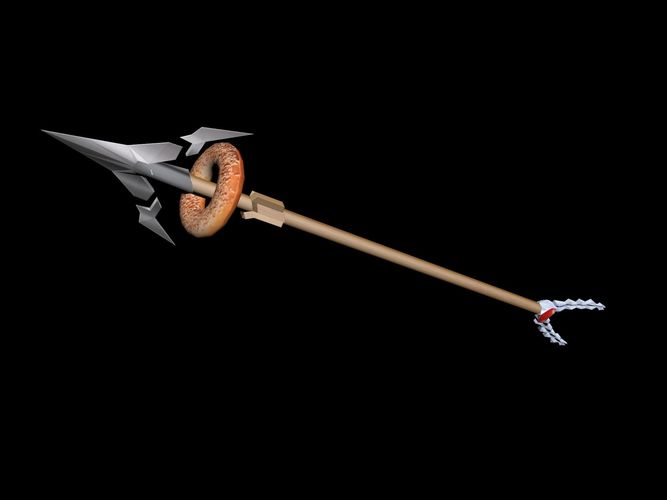 Meme Weapon - The Legendary Bagel Spear Free low-poly 3D model