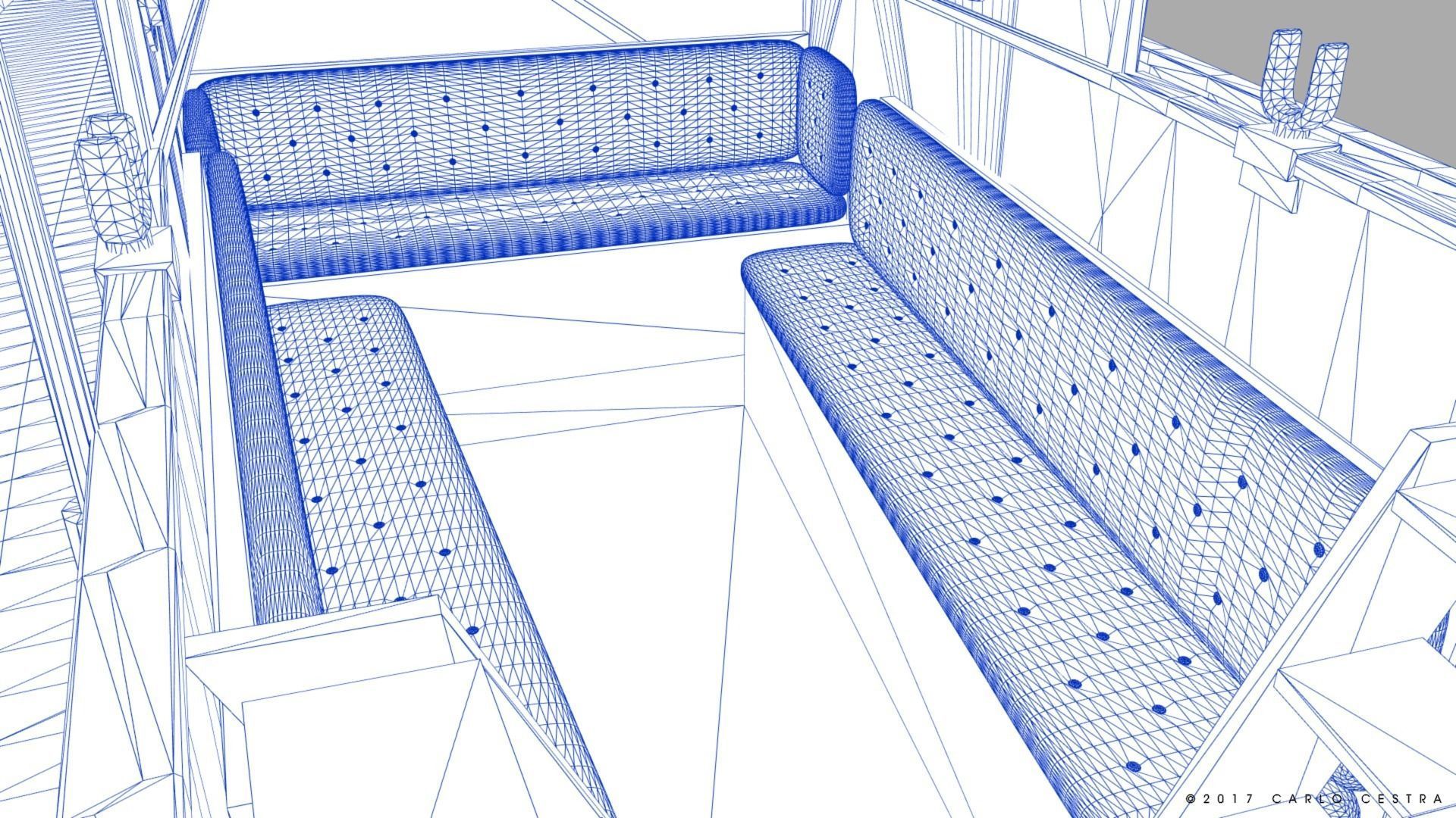 Motorboat WW2 Italian Navy Low-poly 3D model_33