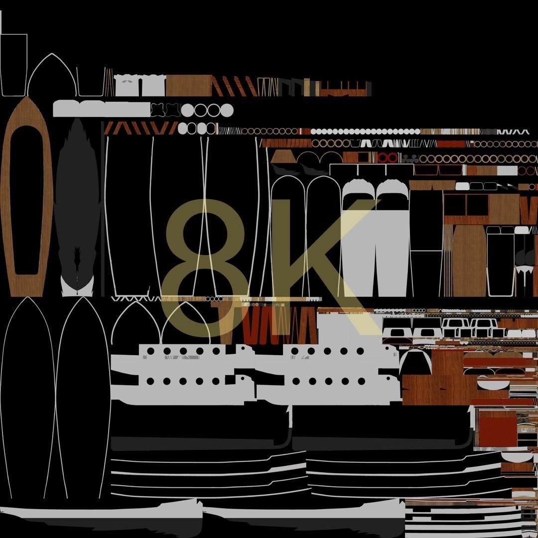 Motorboat WW2 Italian Navy Low-poly 3D model_37