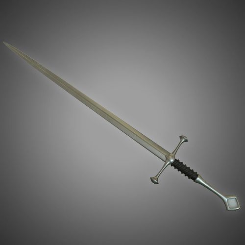 Long Sword Low-poly 3D model