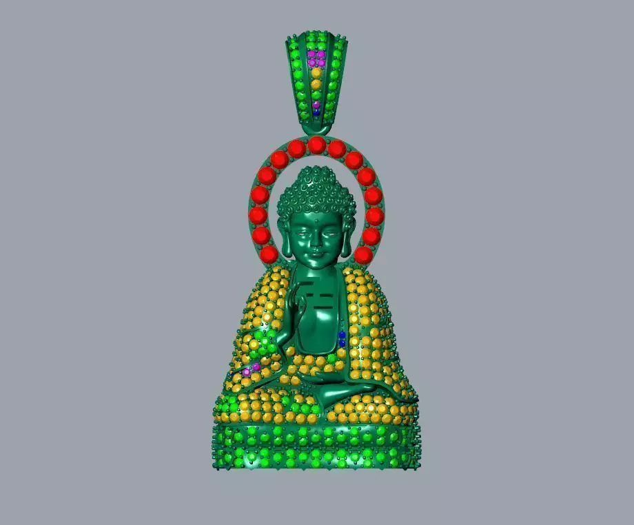 Pendant Buddha 3D print model