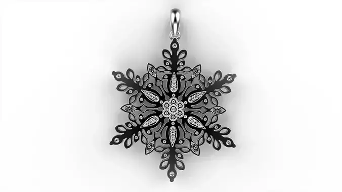 Snowflake necklace
