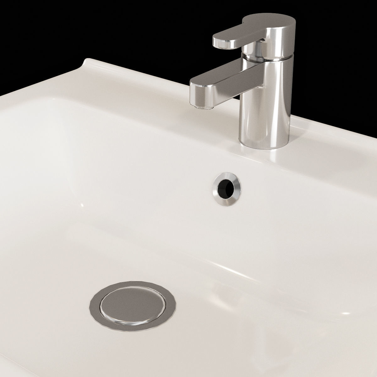 Bathroom Set toilet 3D model_3