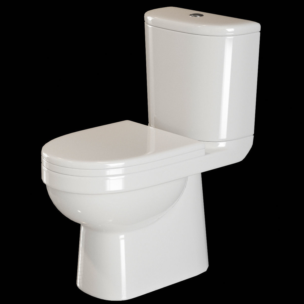 Bathroom Set toilet 3D model_2