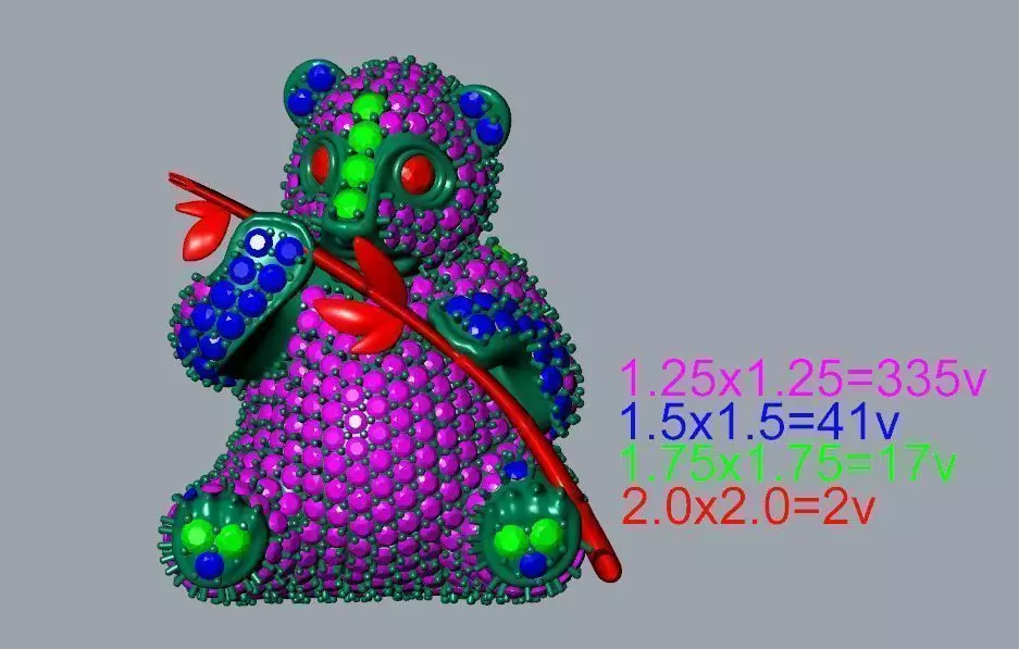 Pendant Bear 3D print model_0