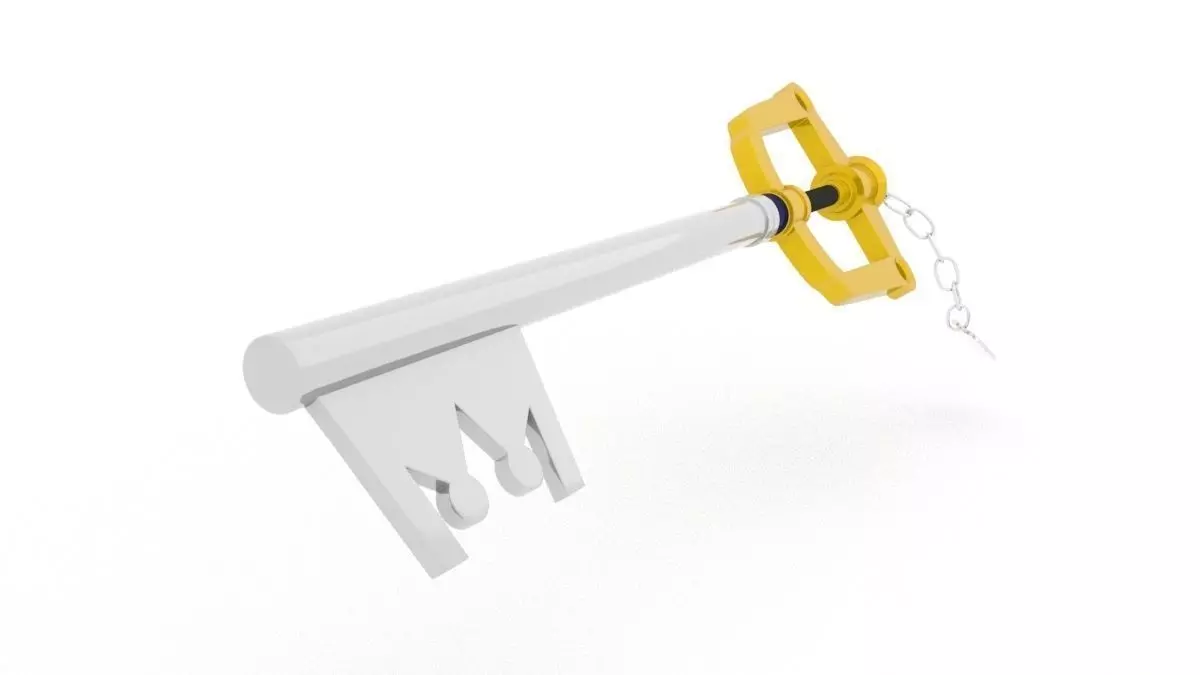 Original Sora Keyblade Free 3D model_0