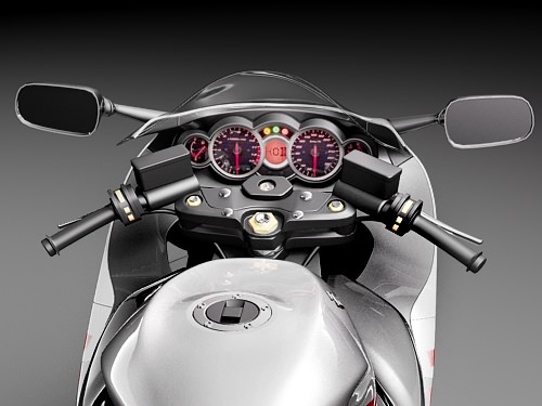 Suzuki Hayabusa 3D model_11