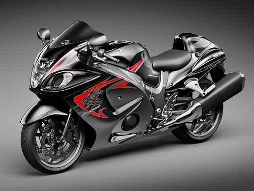 Suzuki Hayabusa 3D model_1