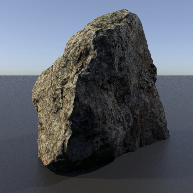 Scanned 3D Rock Assets Rock 01 3D model_3
