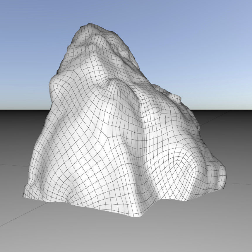 Scanned 3D Rock Assets Rock 01 3D model_2