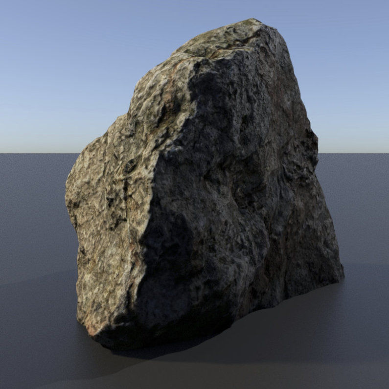 Scanned 3D Rock Assets Rock 01 3D model_4