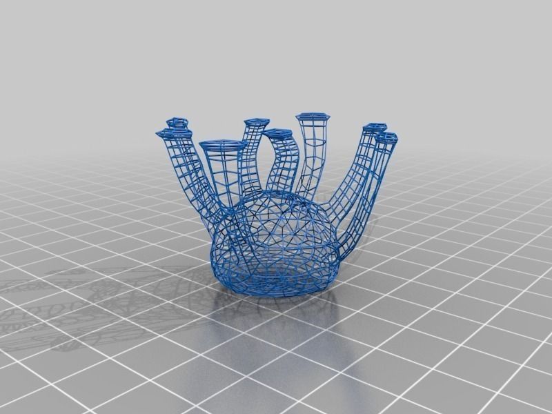Hemisphere Vase 5 3D print model_3