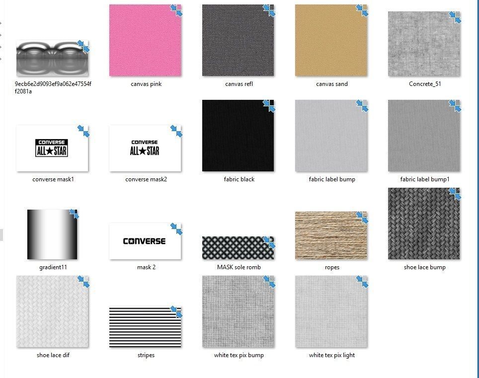 Converse All Star 3D model_5