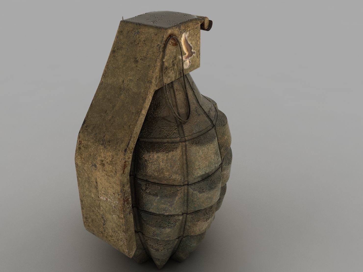 Hand Grenade MK 3D model_3