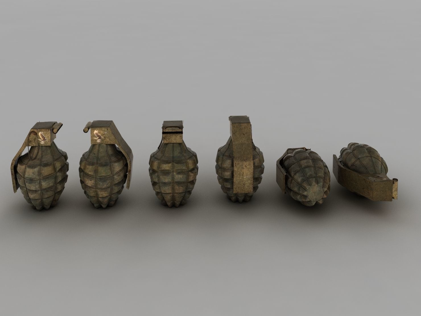 Hand Grenade MK 3D model_1