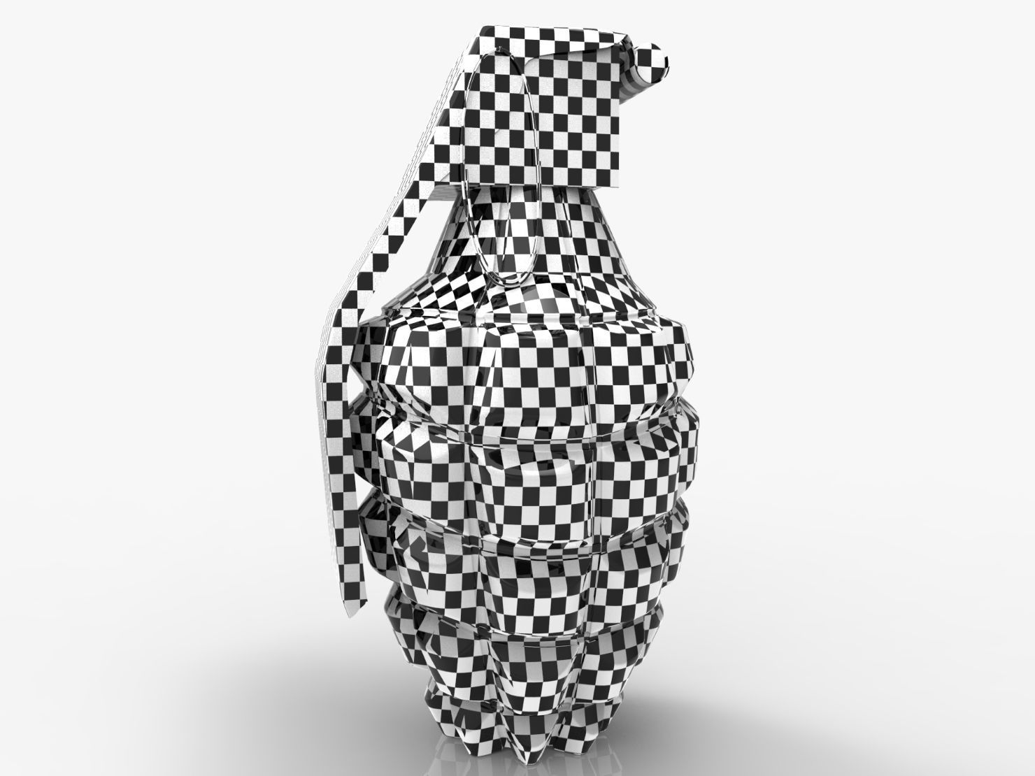 Hand Grenade MK 3D model_7