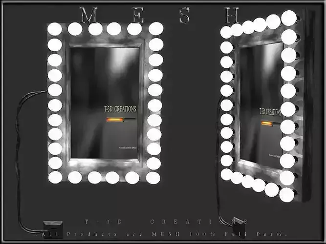 BULB FRAME with WIRED  Low-poly 3D model
