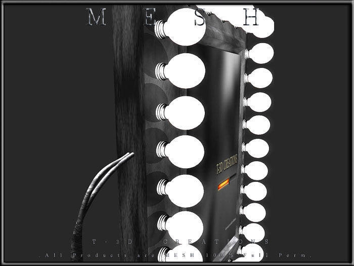 BULB FRAME with WIRED Low-poly 3D model_5