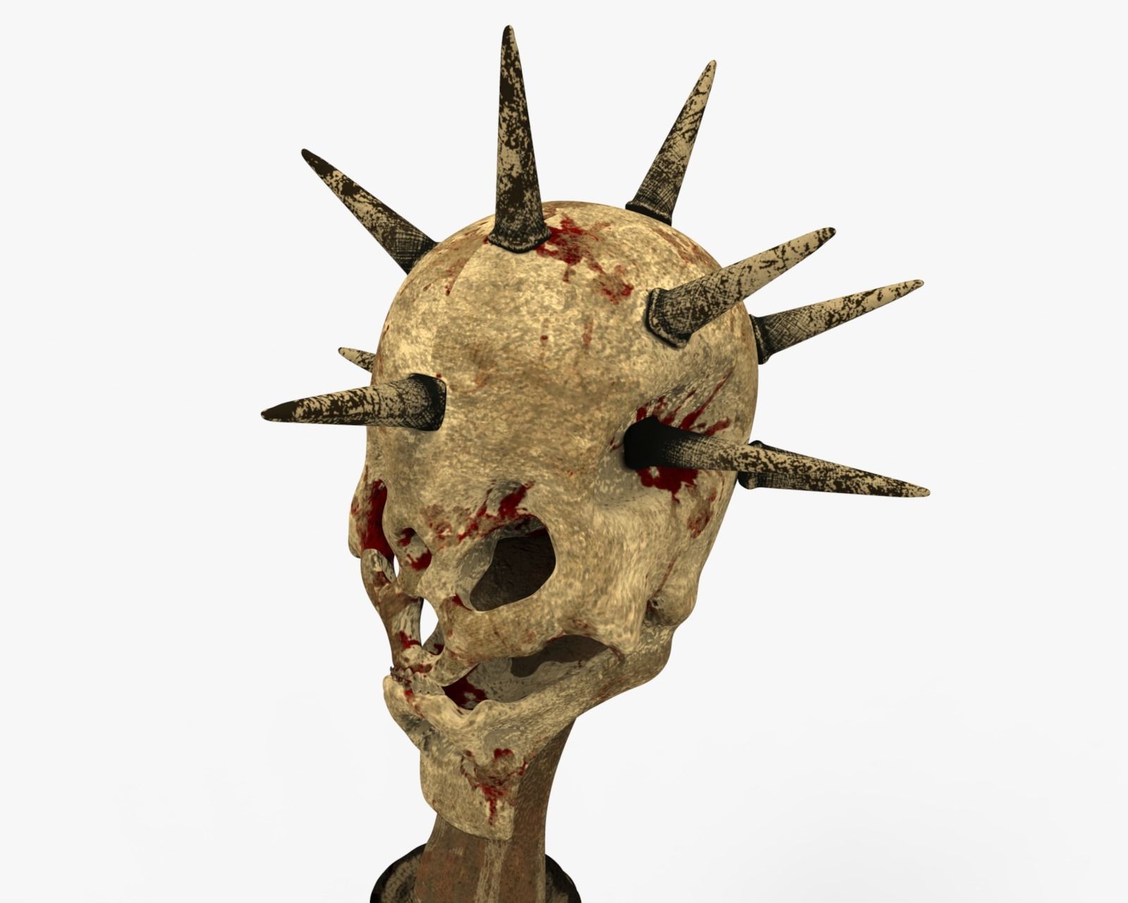 Mace Skull High Quality 3D model_5