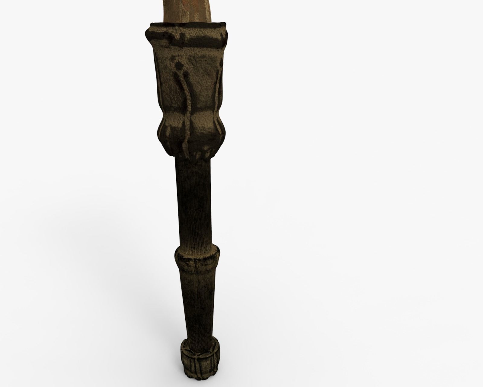 Mace Skull High Quality 3D model_7