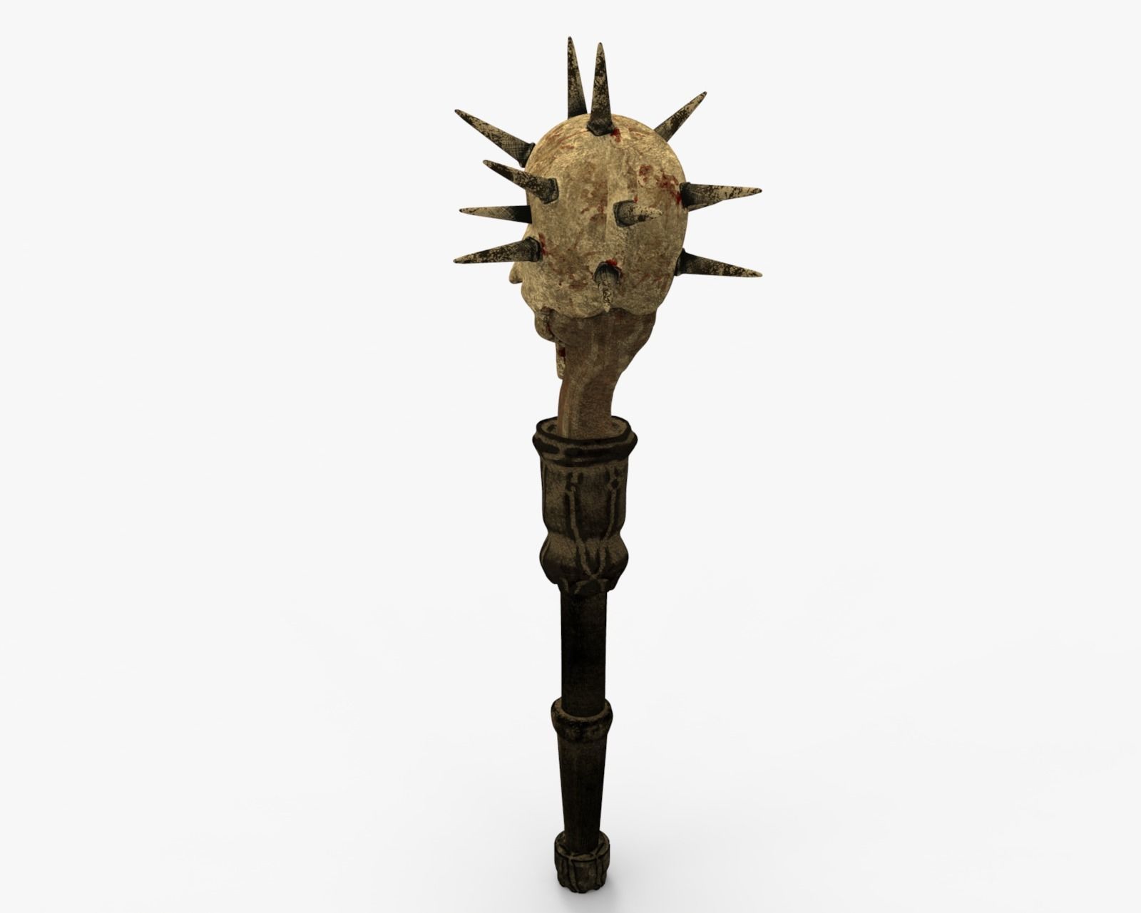 Mace Skull High Quality 3D model_2