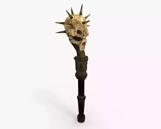 Mace Skull High Quality 3D model