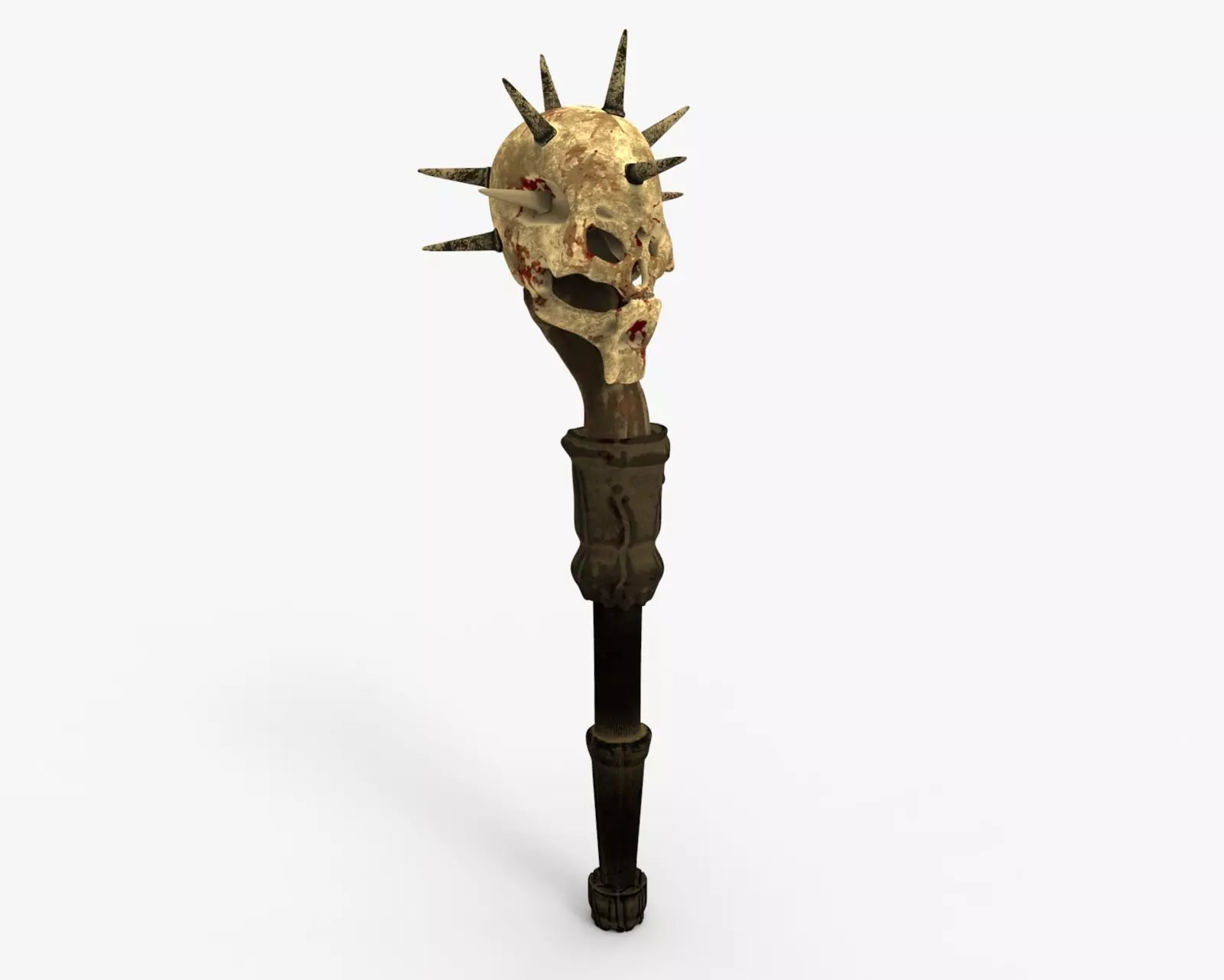 Mace Skull High Quality 3D model_0