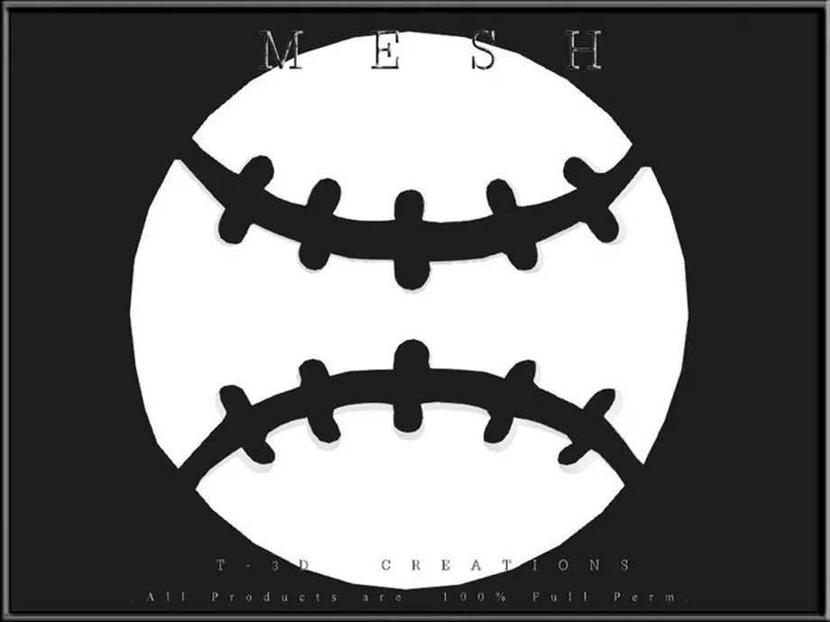 Baseball coaster  Low-poly 3D model_0