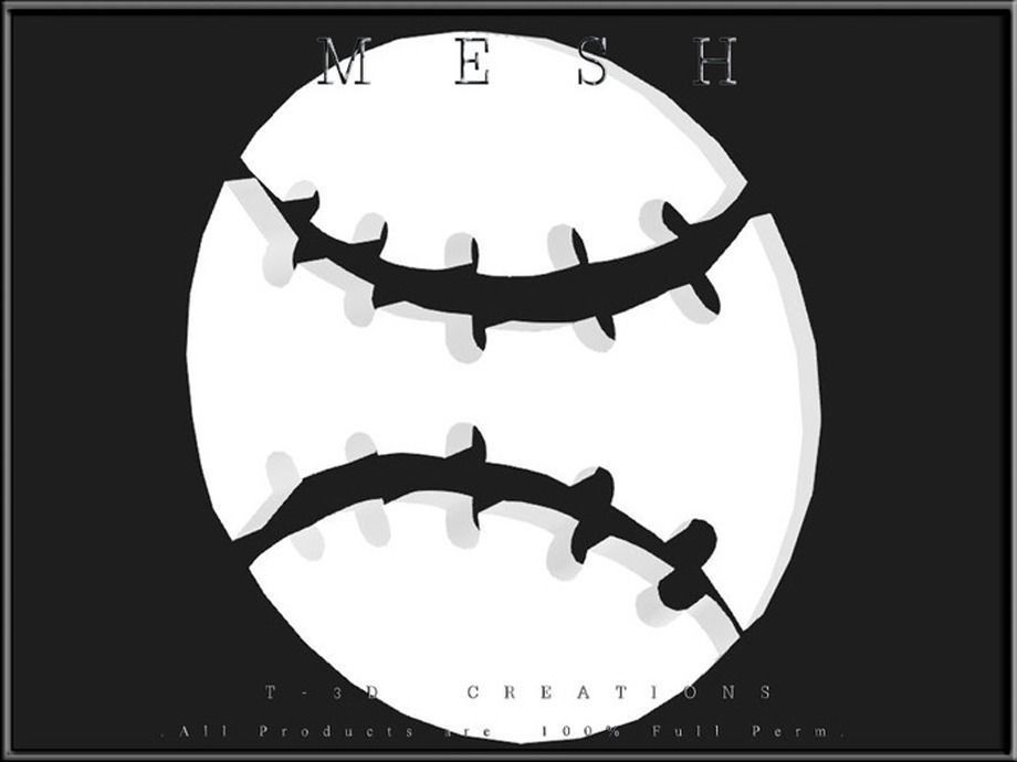 Baseball coaster  Low-poly 3D model_1