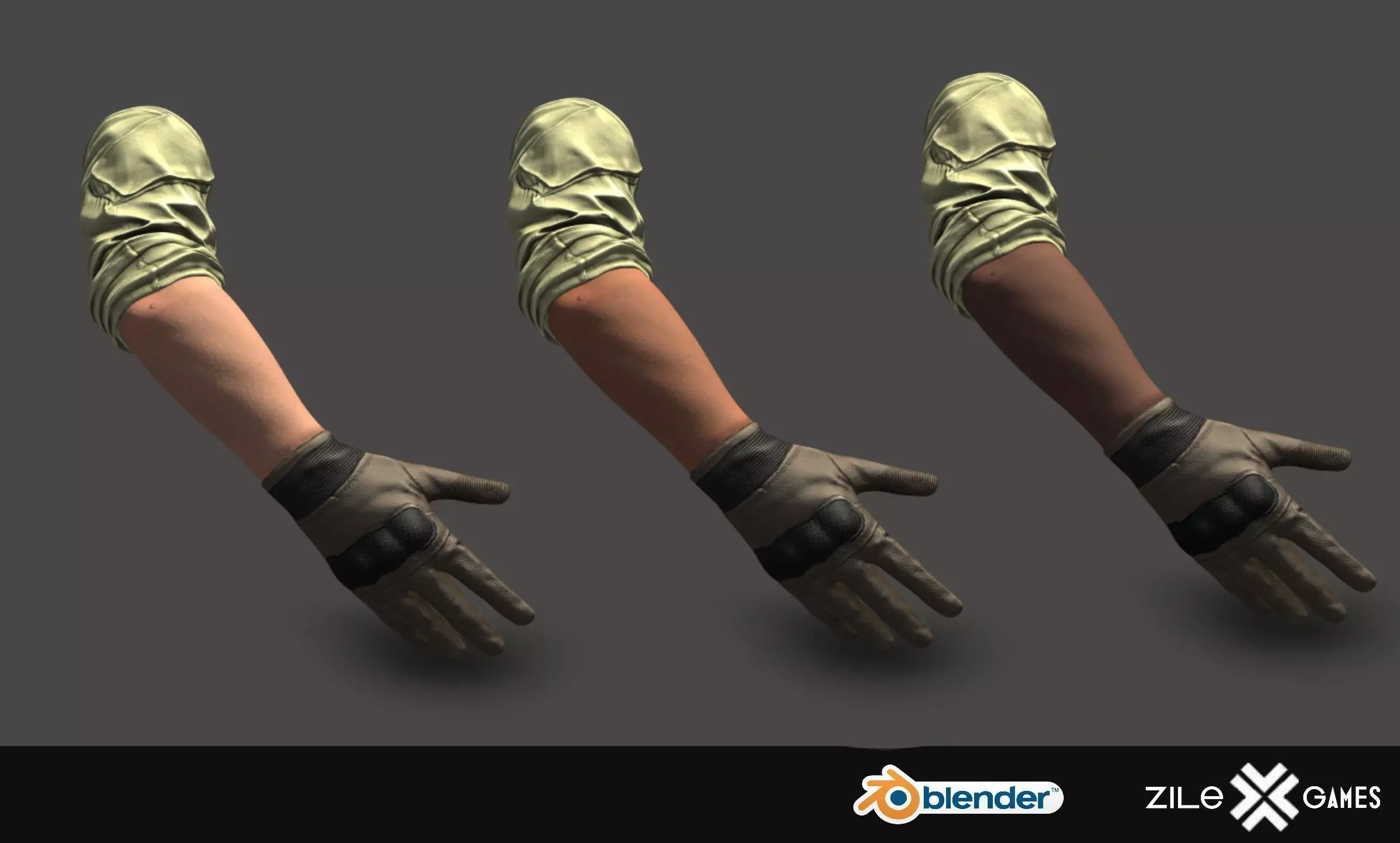 FPS Hands 3D model_0