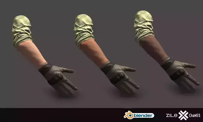 FPS Hands 3D model