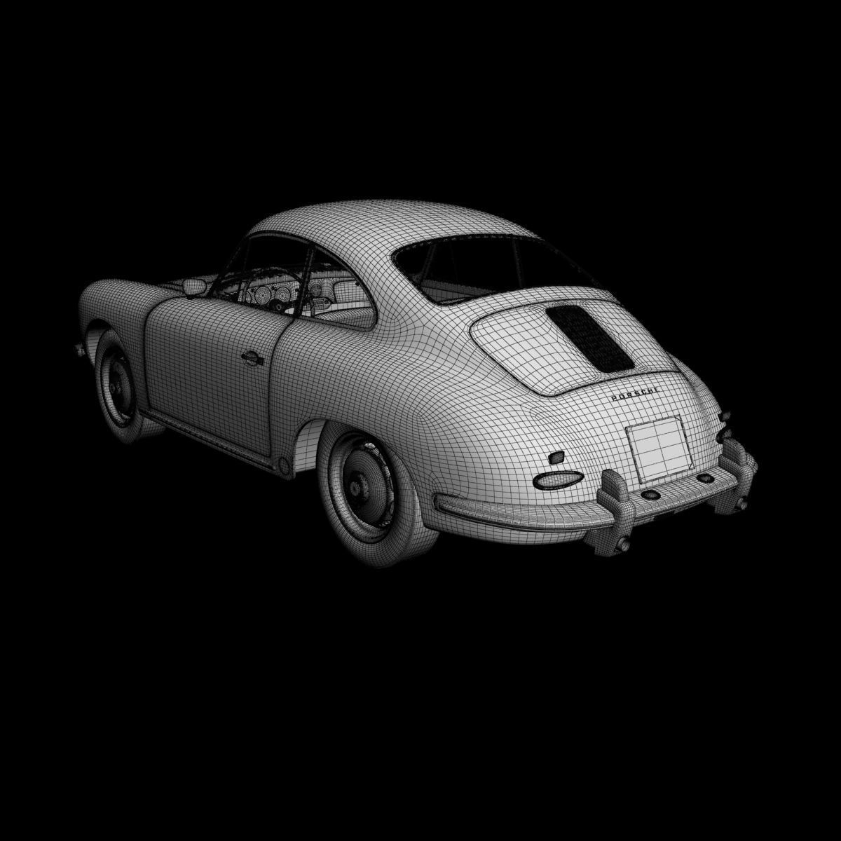 Porsche 356B Coupe 3D model_16