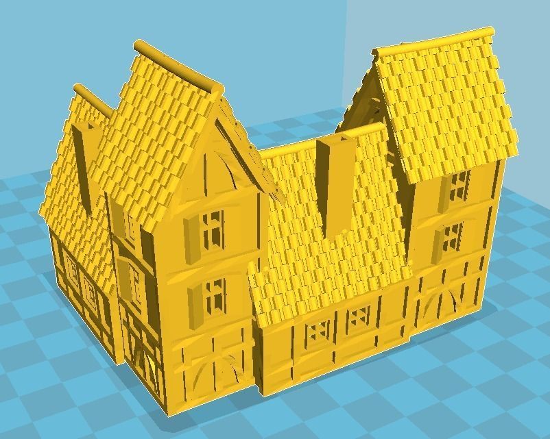 Medieval House 66 3D print model_1