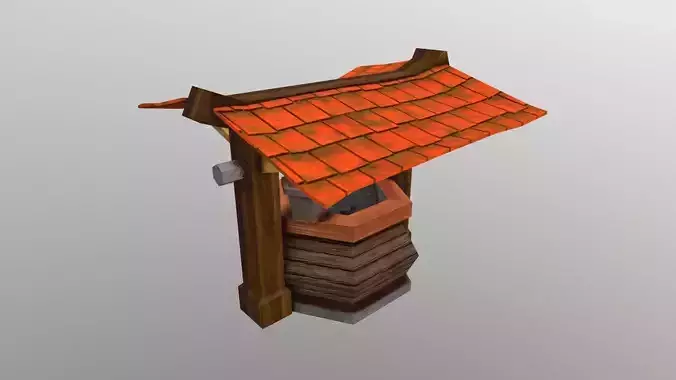 Low-poly Fantasy Well