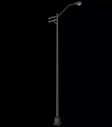 Street Lamp Low-Poly Game-Ready
