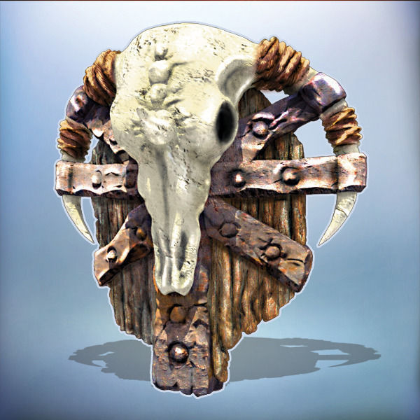 Fantasy Shield Orc Shield 3D print model