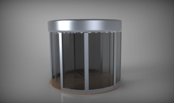 Revolving Door Low-poly 3D model