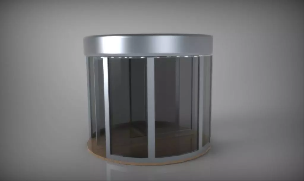 Revolving Door Low-poly 3D model_0