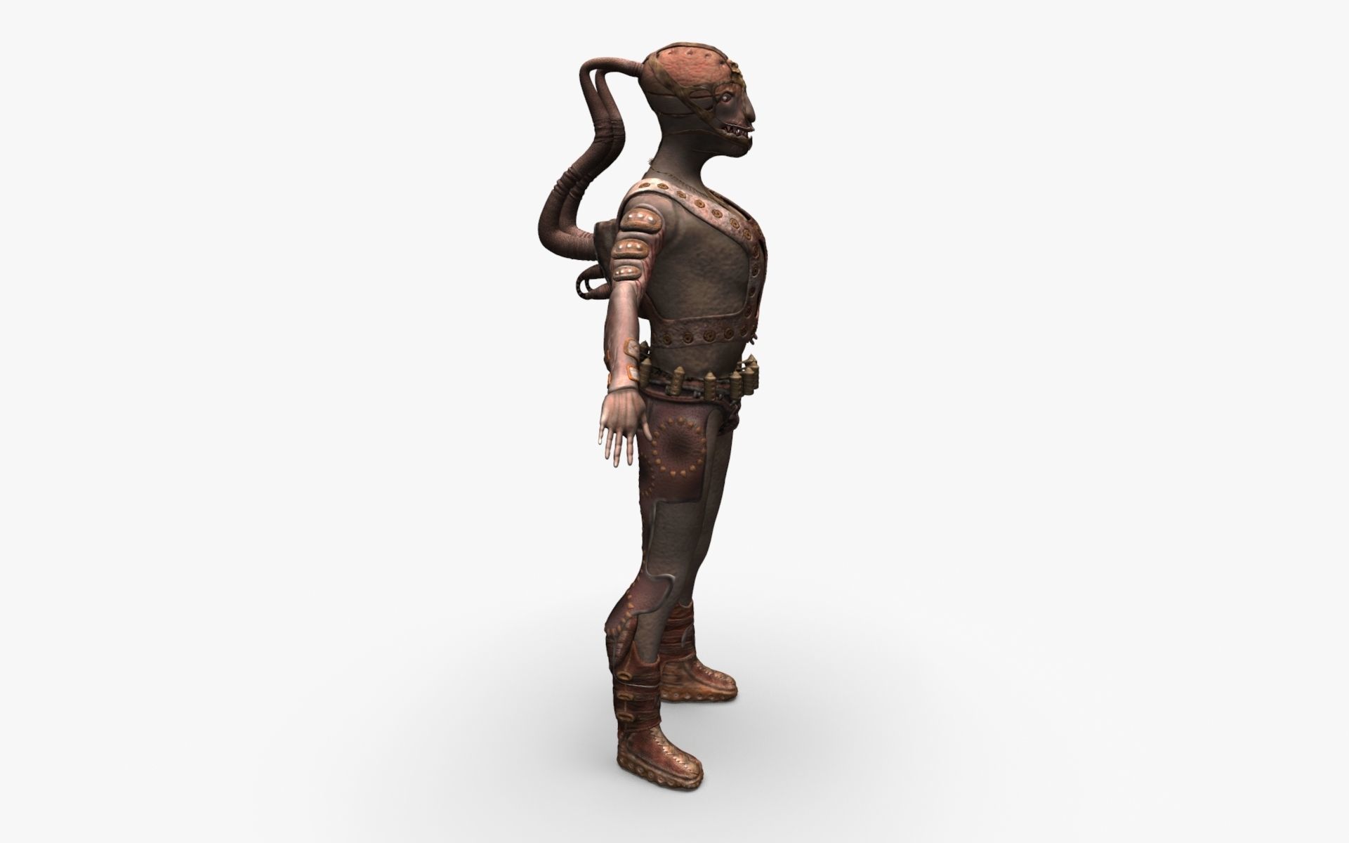 Soldier Game Character High poly 3D model_2