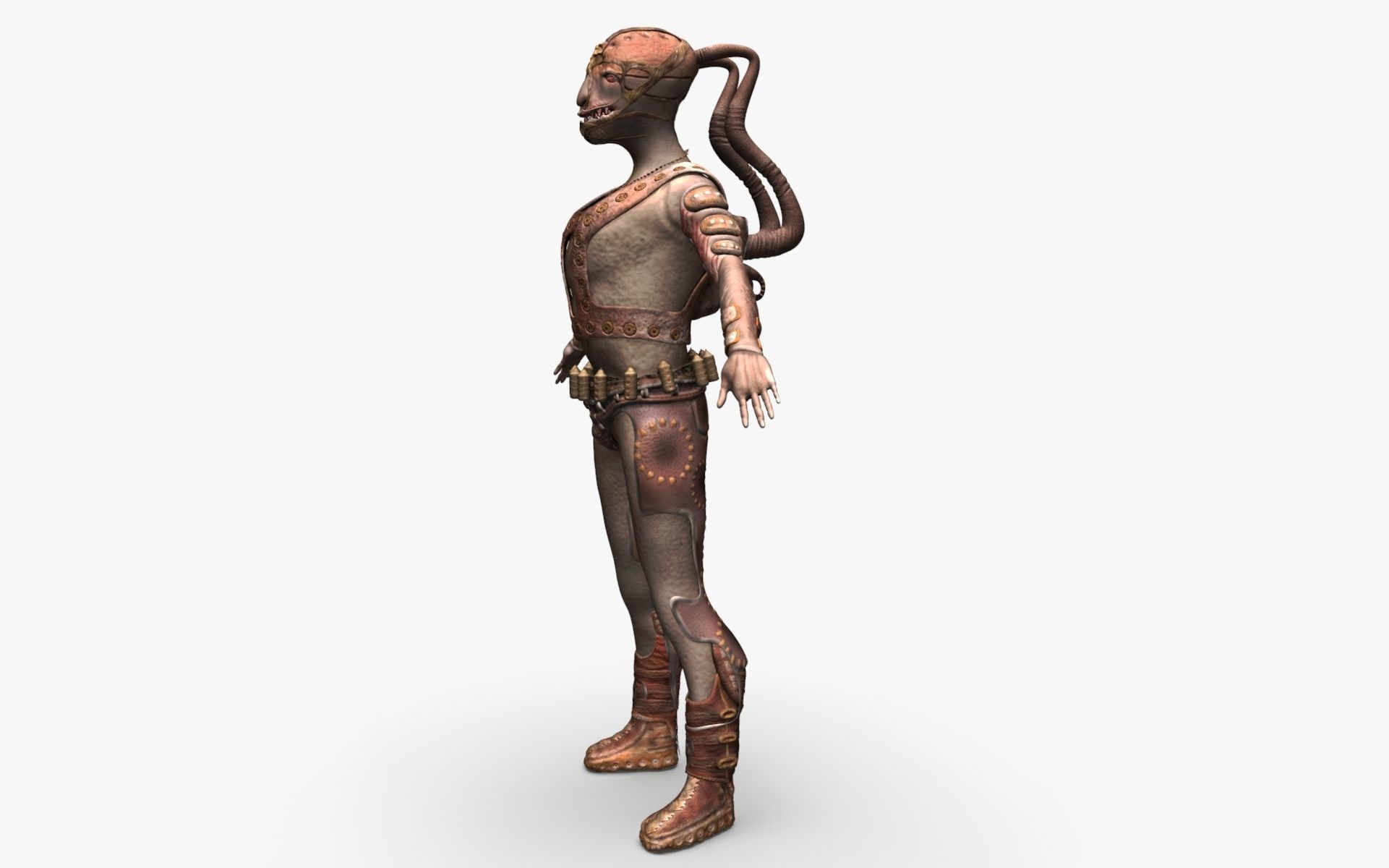 Soldier Game Character High poly 3D model_1