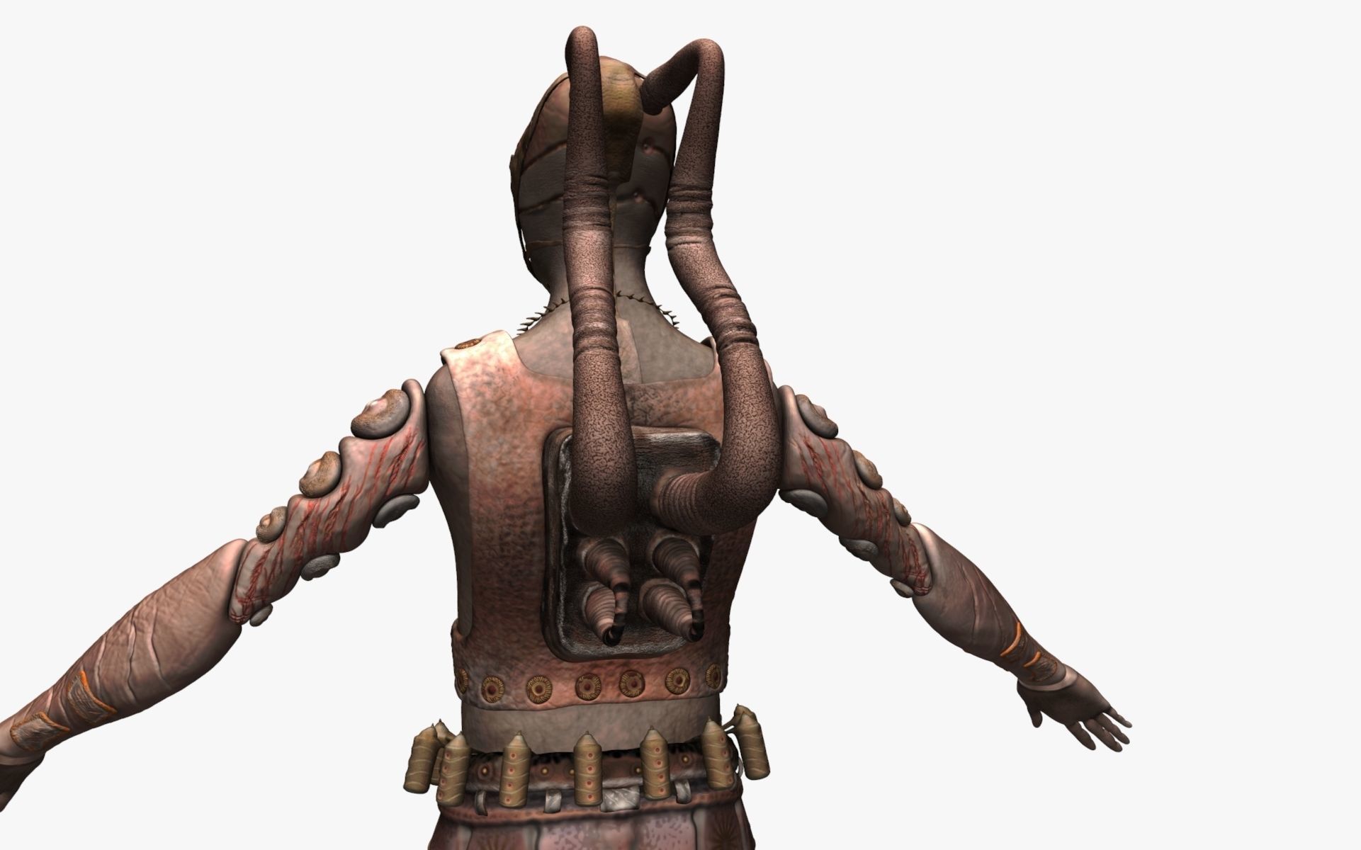 Soldier Game Character High poly 3D model_14