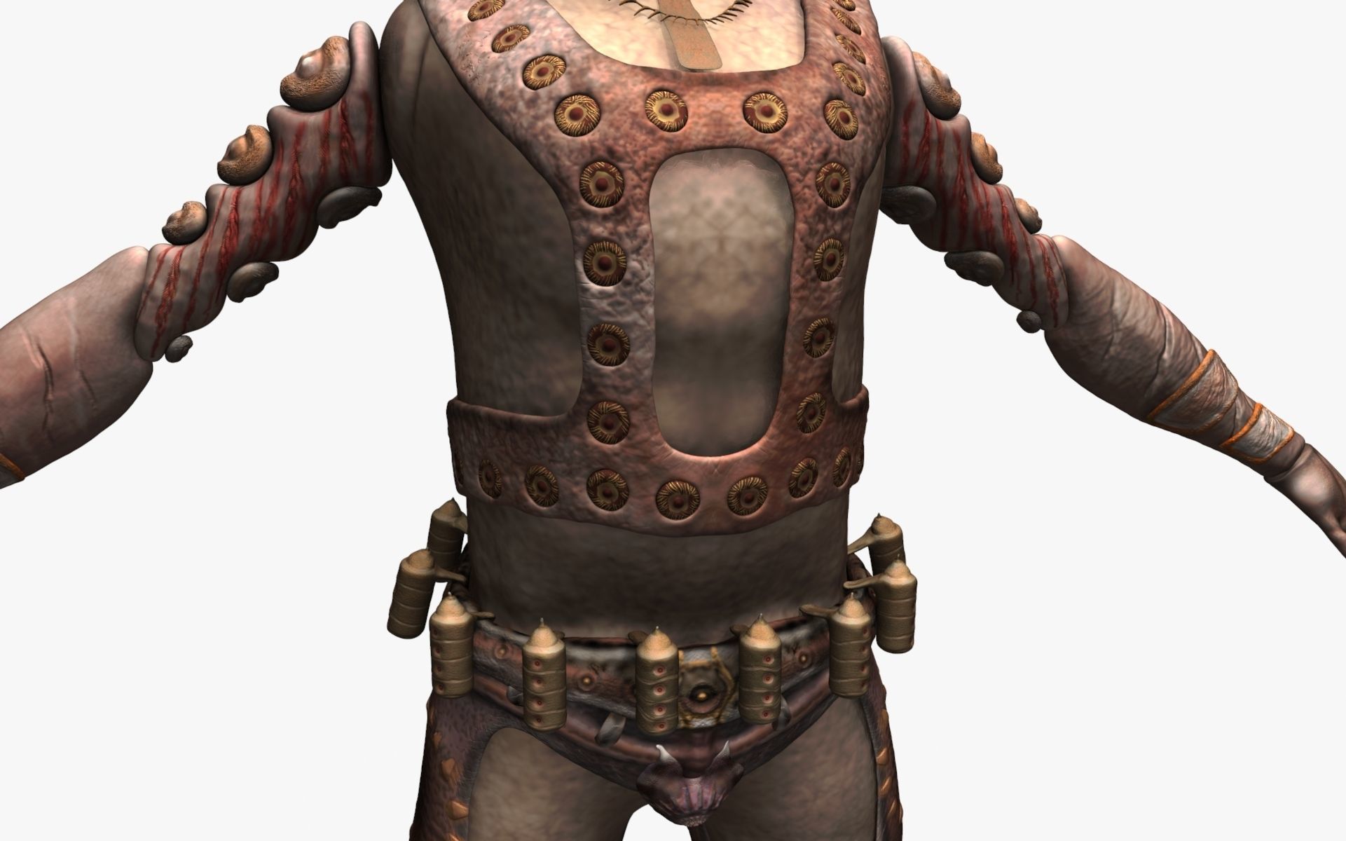 Soldier Game Character High poly 3D model_12